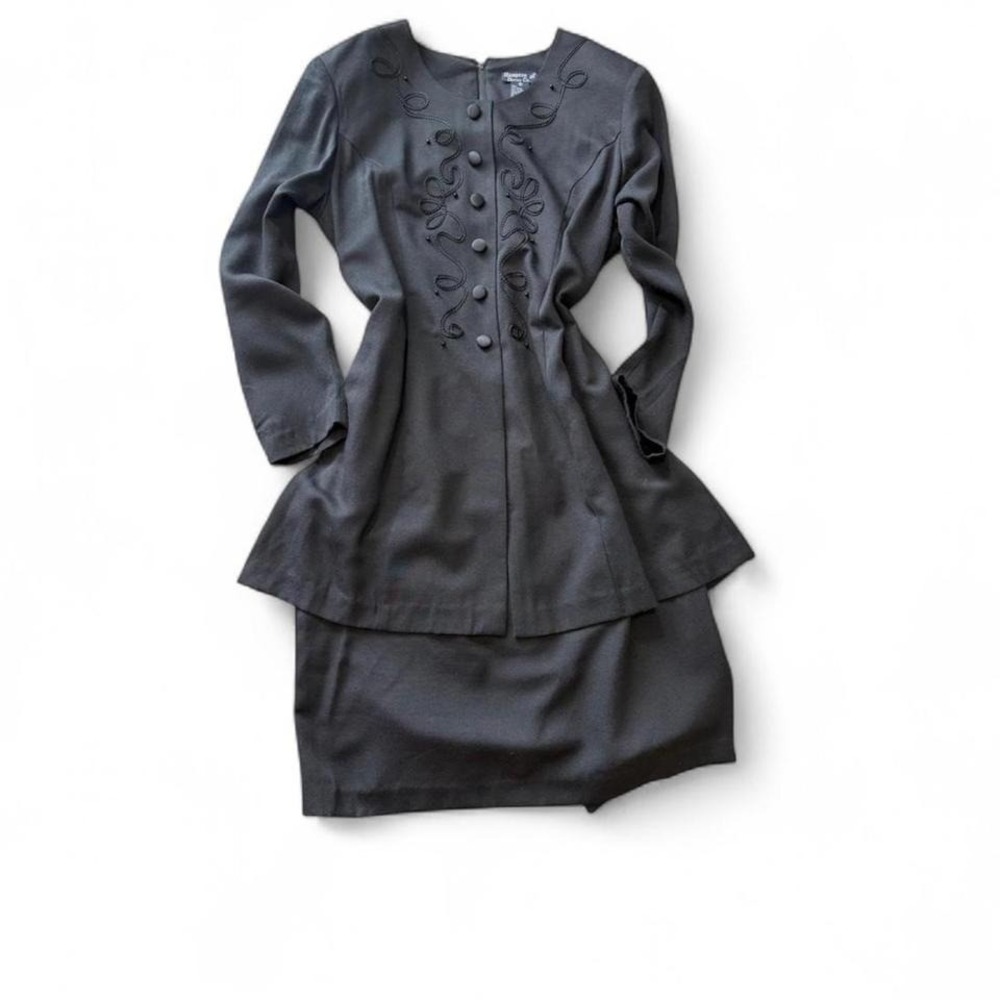 Vintage 90's Peplum‎ Dress